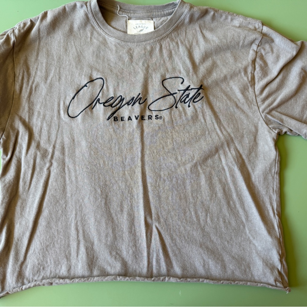 Grey/Green Oregon State Beavers T-Shirt